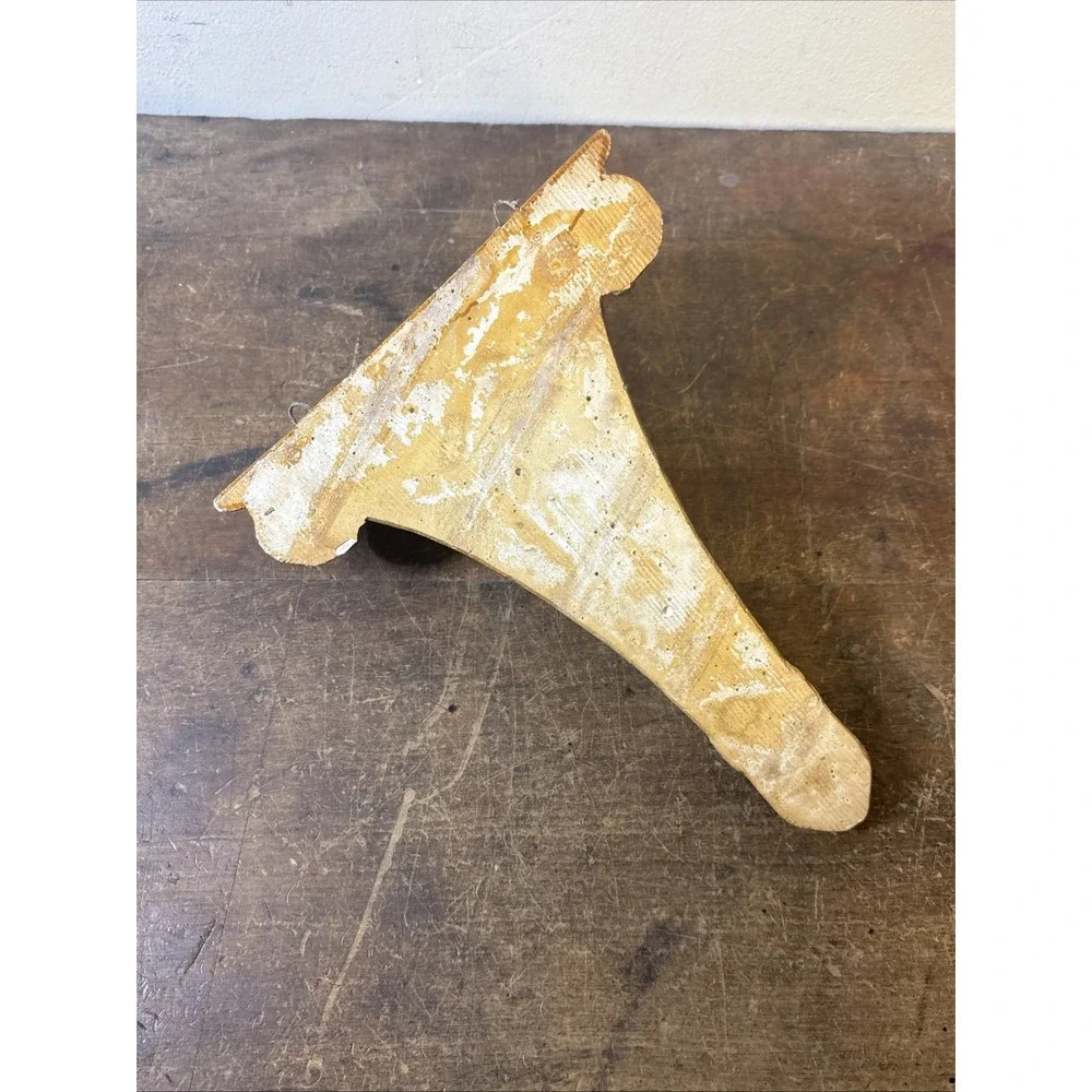 Vtg Italian Gold Plaster Wall Brackets/Shelf Brackets /Wall Corbels/ Sconce READ